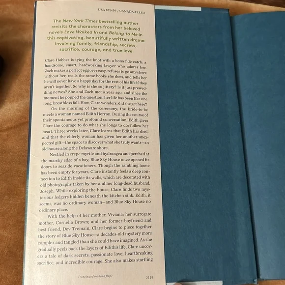 Book I’ll Be Your Blue Sky by Marisa De Los Santos - Picture 3 of 6